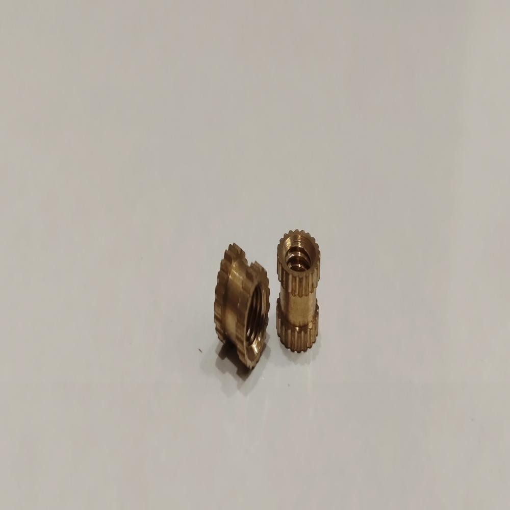 Brass Threaded Insert Nut - Color: Golden