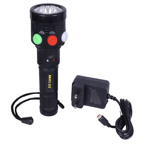 Tricolor Rechargeable Signal Torch Light