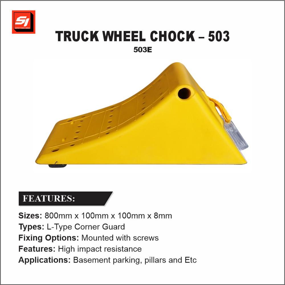 Abs Plastic Wheel Chock - Color: Yellow