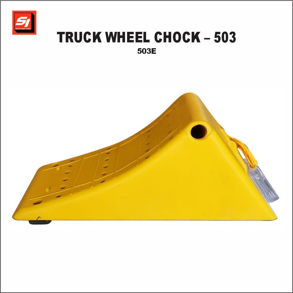 Abs Plastic Wheel Chock - Color: Yellow