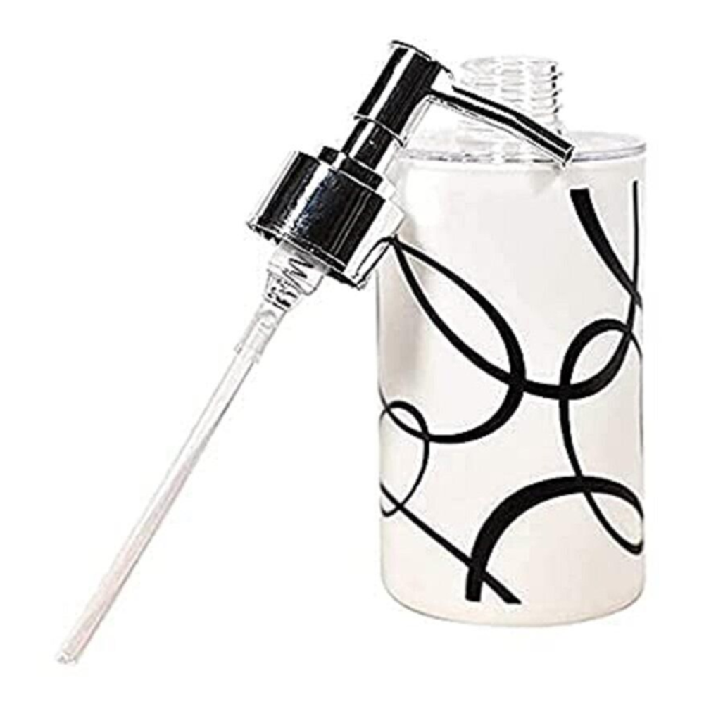 Zebra Print Soap Dispenser - Capacity: 350 Milliliter (Ml)