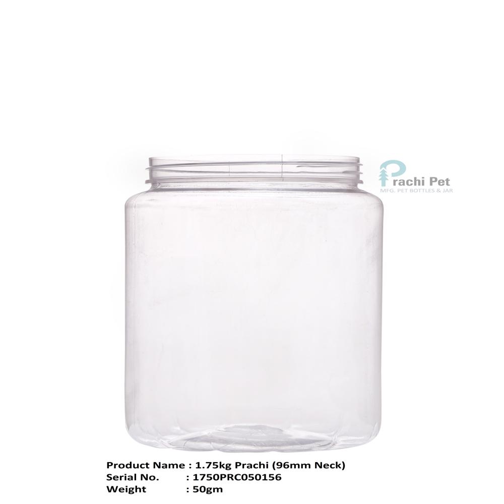 Round Pet Jar - Color: Transparent
