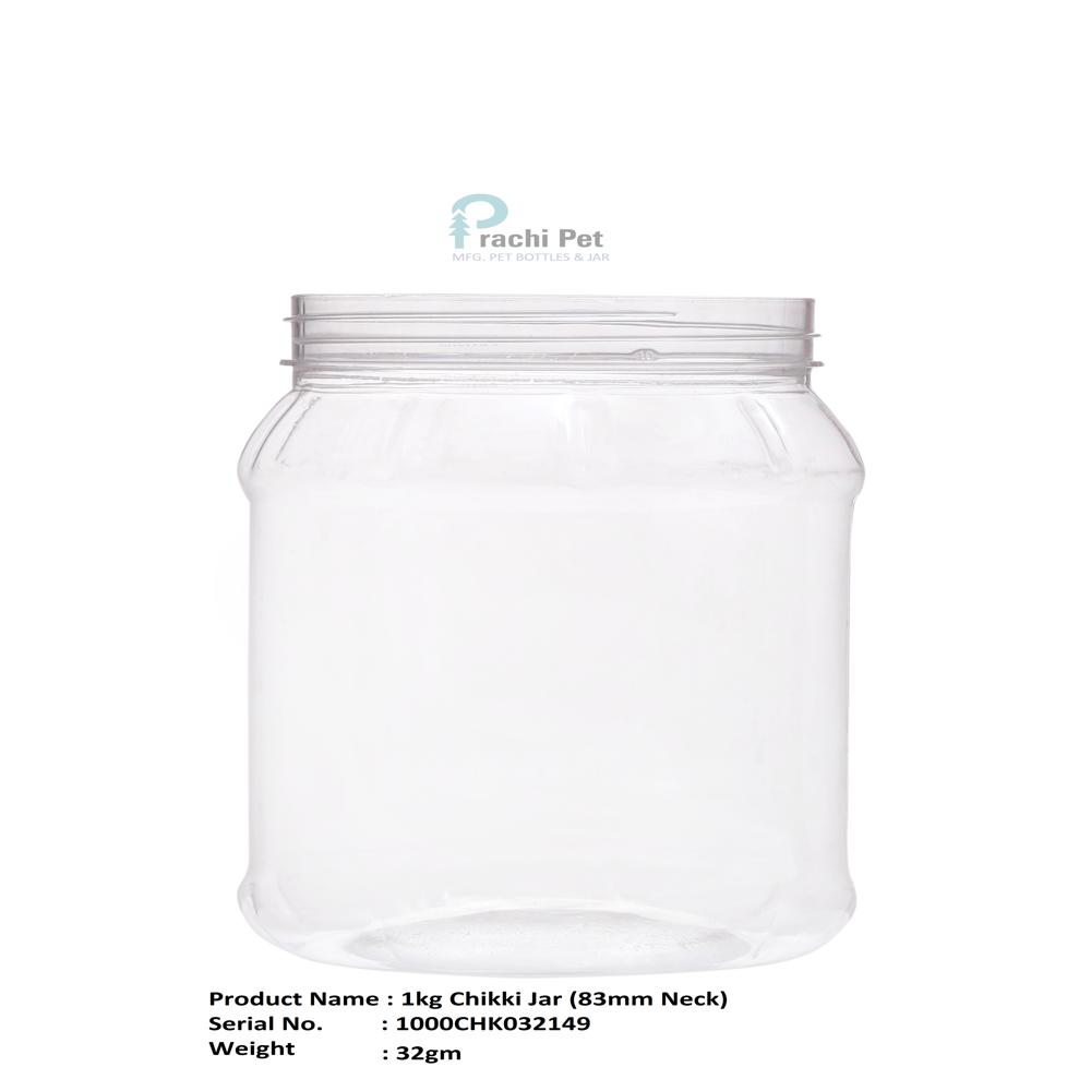 Round Pet Jar - Color: Transparent