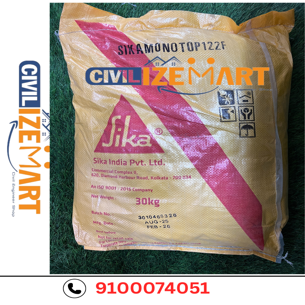 GREY Powder Sika Monotop 122 F (POLYMER MORTAR FOR REPAIRS), Packaging Size: 30 kgs
