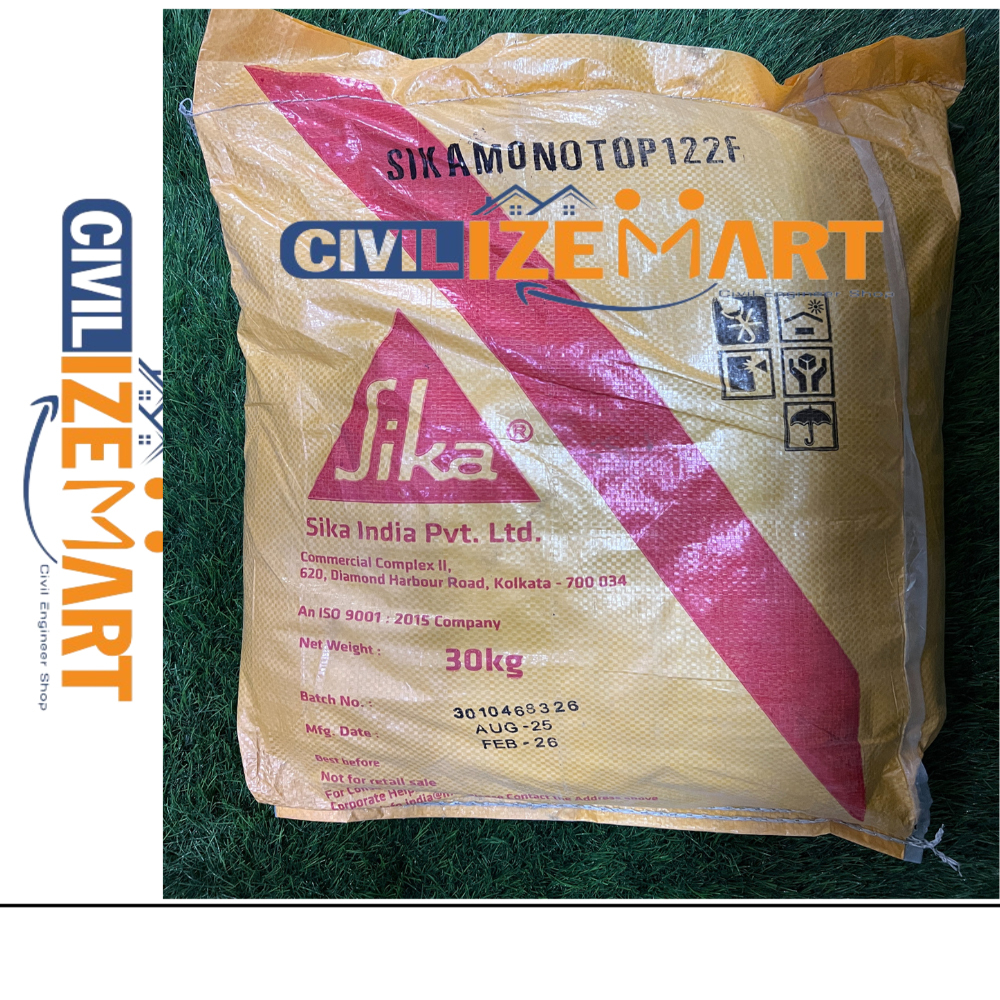 GREY Cementitious Mortar SIKA MONOTOP 122 F, Packaging Size: 30 KGS