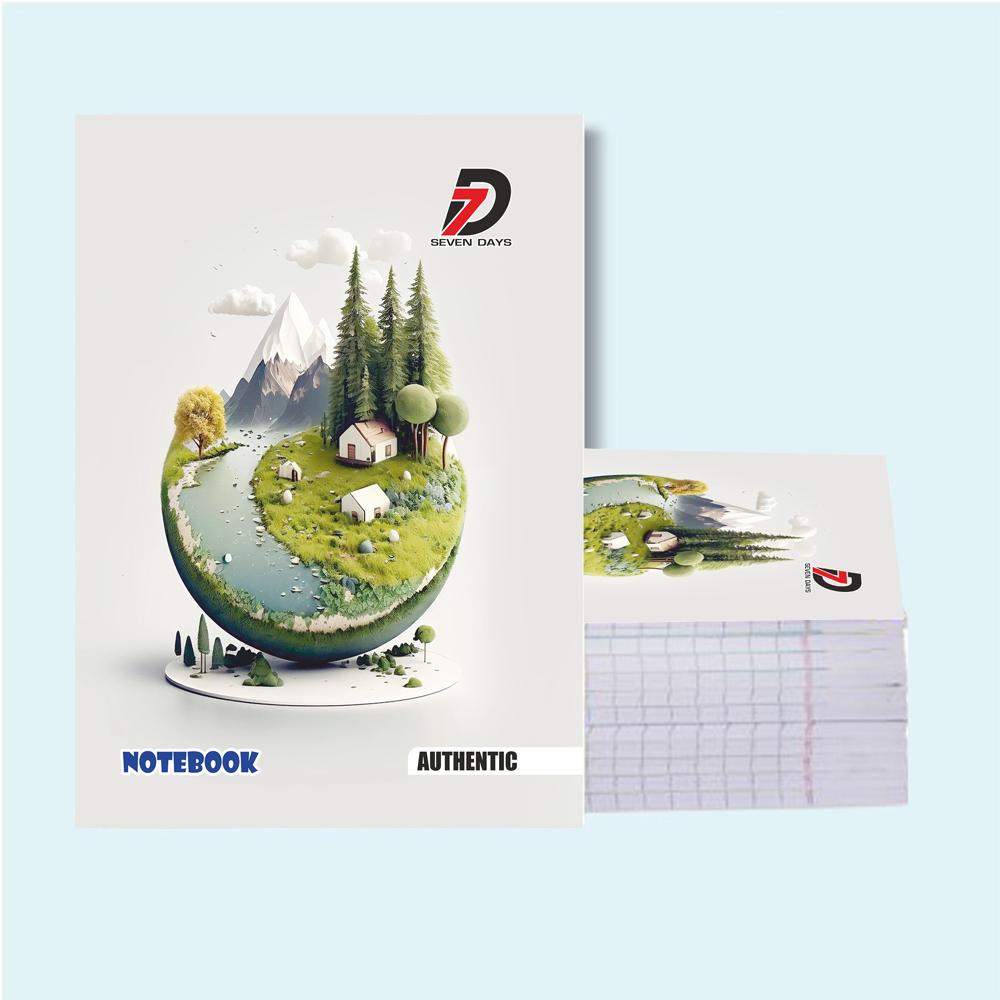 Authentic Series 80 Pages Unruled Notebook - Premium Plain Paper Exercise Book for Drawing, Sketching, and Creative Writing - Manufactured by CTC BOOK WORLD PVT. LTD.