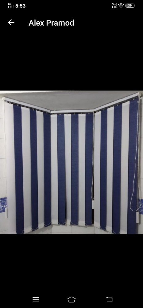 Hanas Pvc Vertical Blind - Color: White