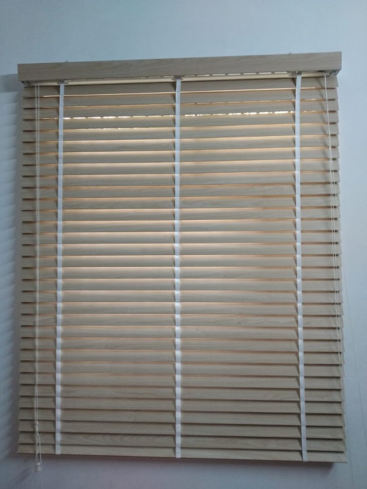 Dark Brown Wooden Venetian Blind