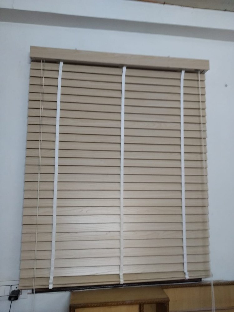 Dark Brown Wooden Venetian Blind
