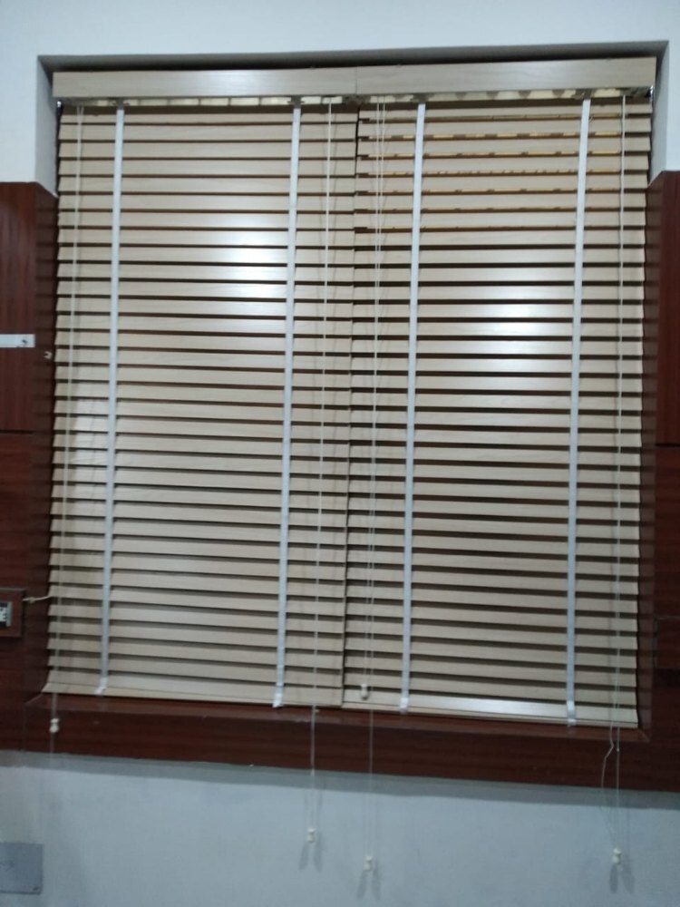 Dark Brown Wooden Venetian Blind