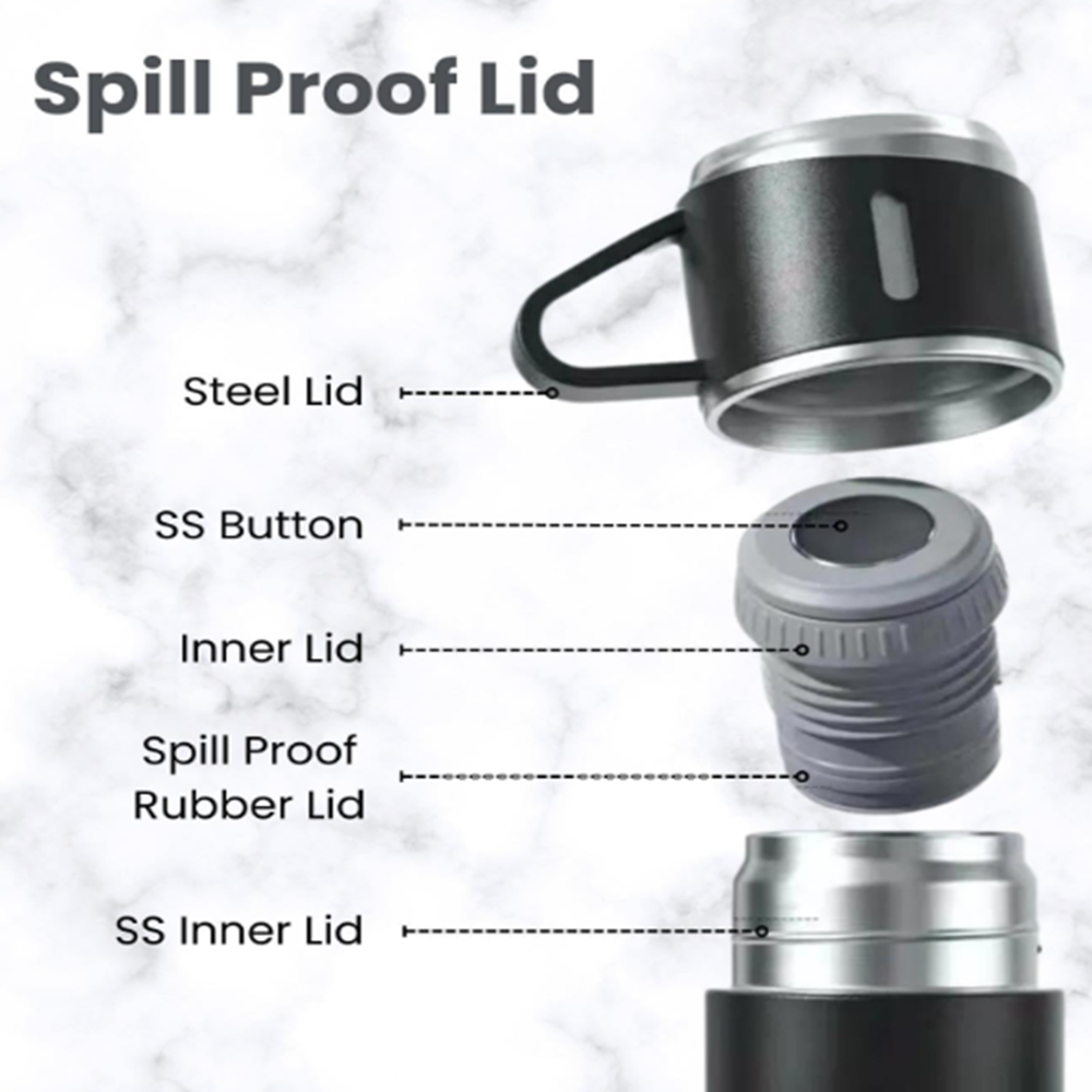 Vacuum Flask Set - Capacity: 500 Milliliter (Ml)