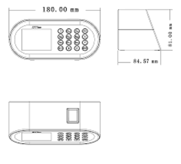 D1 TableTop Fingerprint Time Attendance