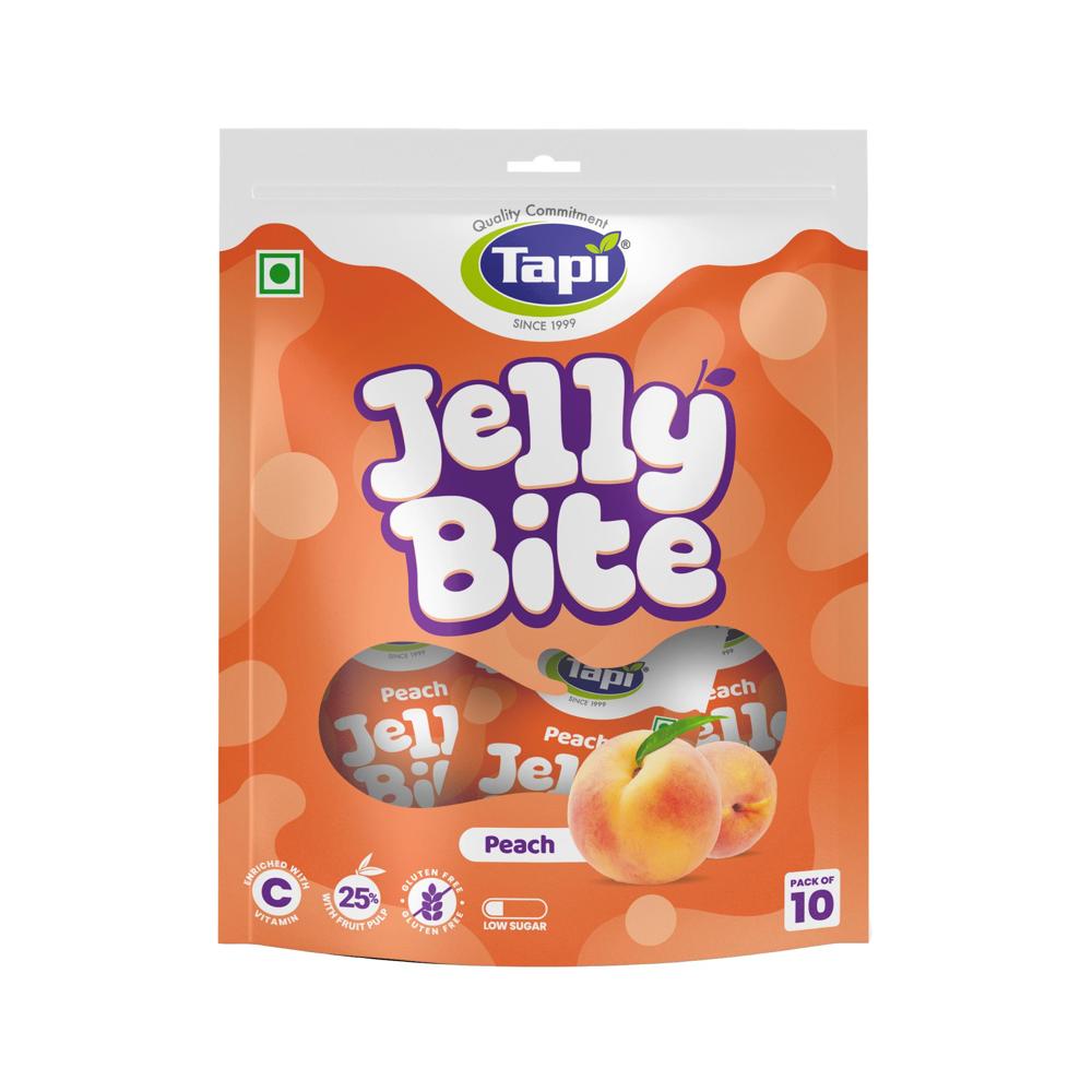 Jelly Bite Peach - Additional Ingredient: 25% Fruit Pulp