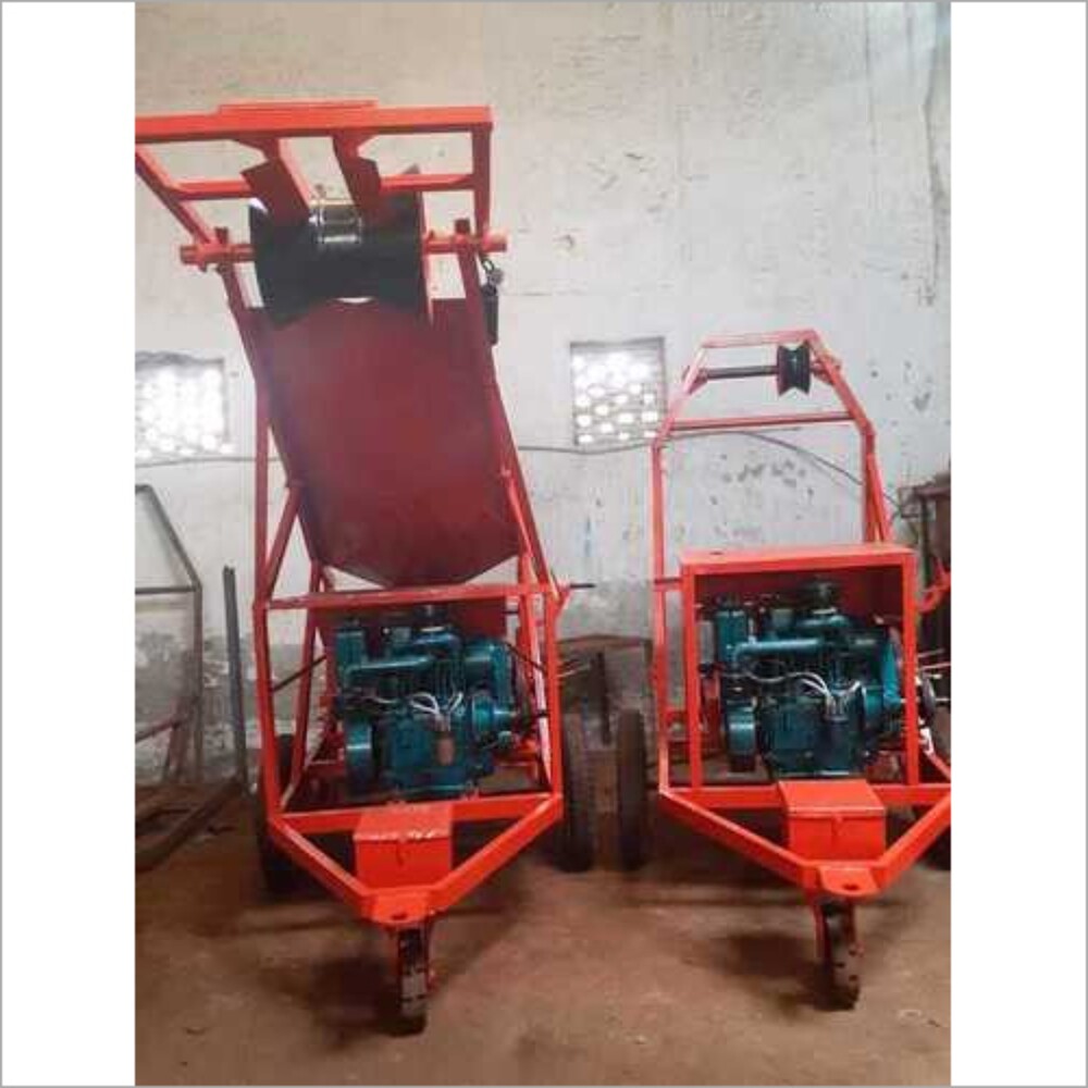 Bucket Type Sewer Cleaning Machine - Color: Red