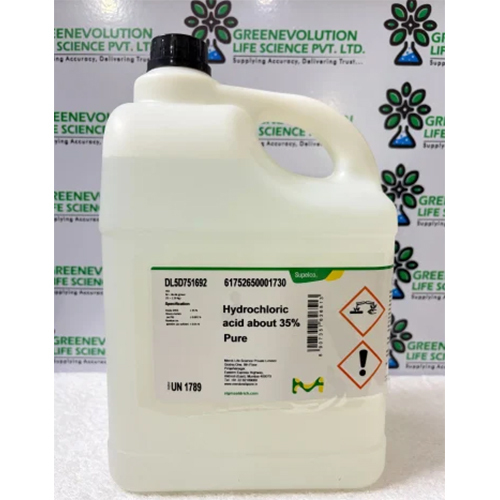 Hydrochloric acid about 35% Pure Merck