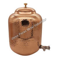 Spm-229 Copper Water Tank - 99.9% Pure Copper, 20 Liters, Copper Red/brown | Corrosion Resistant, Leak-proof, Fitted Copper Lid