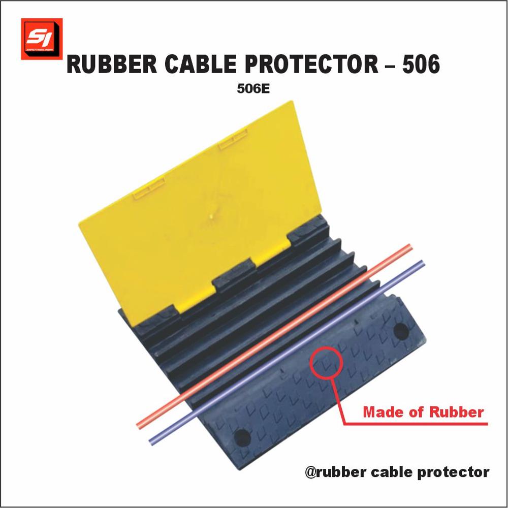 Rubber Cable Protector 5 Channel - 506e - Dimension (L*w*h): 900 * 475 * 50 Millimeter (Mm)