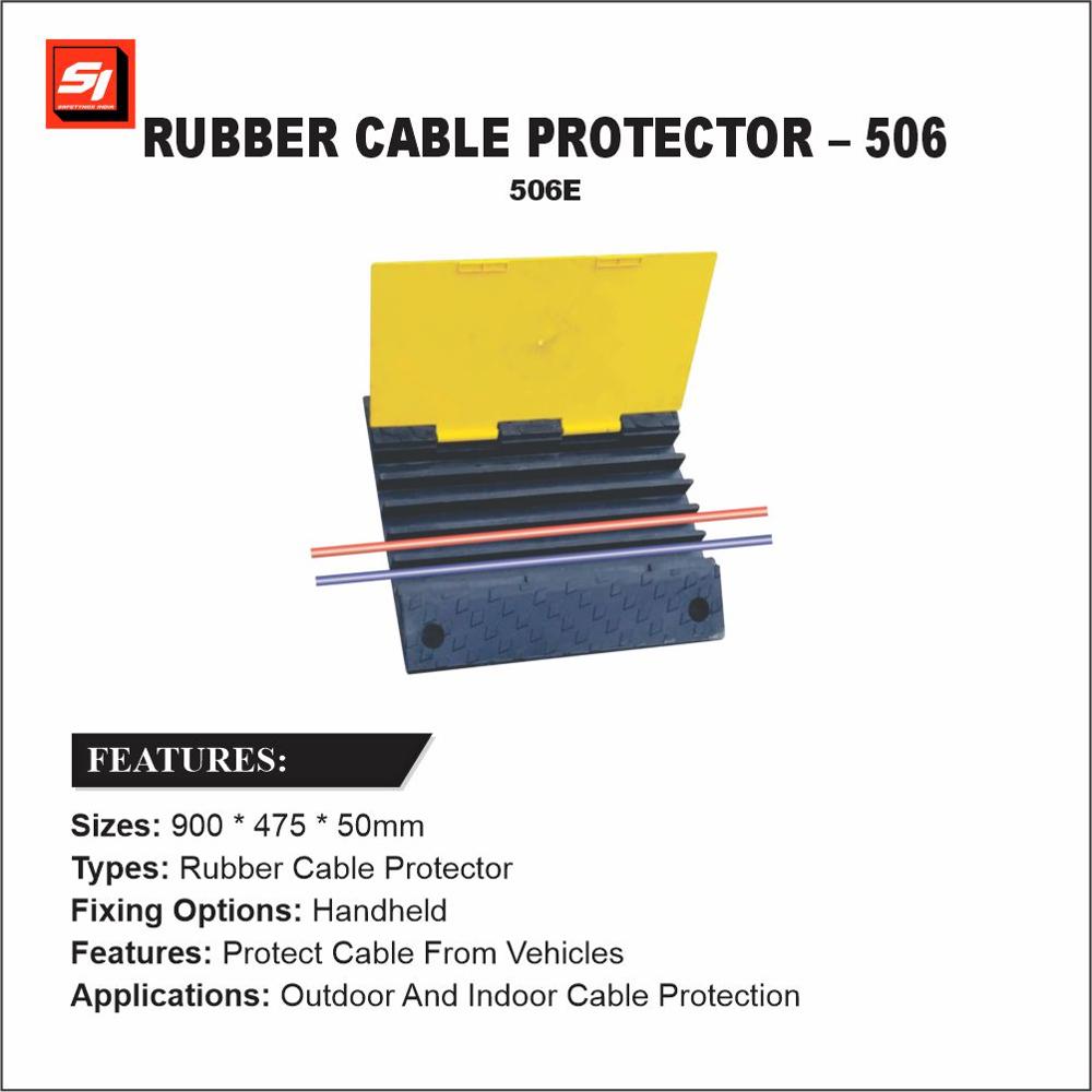 Rubber Cable Protector 5 Channel - 506e - Dimension (L*w*h): 900 * 475 * 50 Millimeter (Mm)