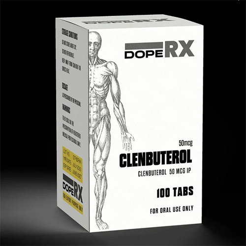 DopeRX Clenbu 50mcg 100 Tablets - Clenbut Hydrochloride - Fat Burner for Weight Loss