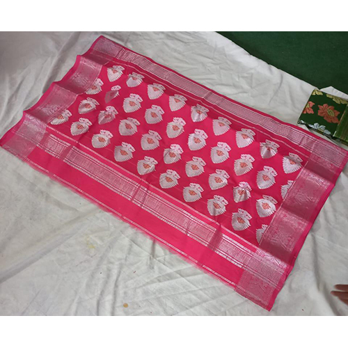 Zari Border Tant Banarasi Saree