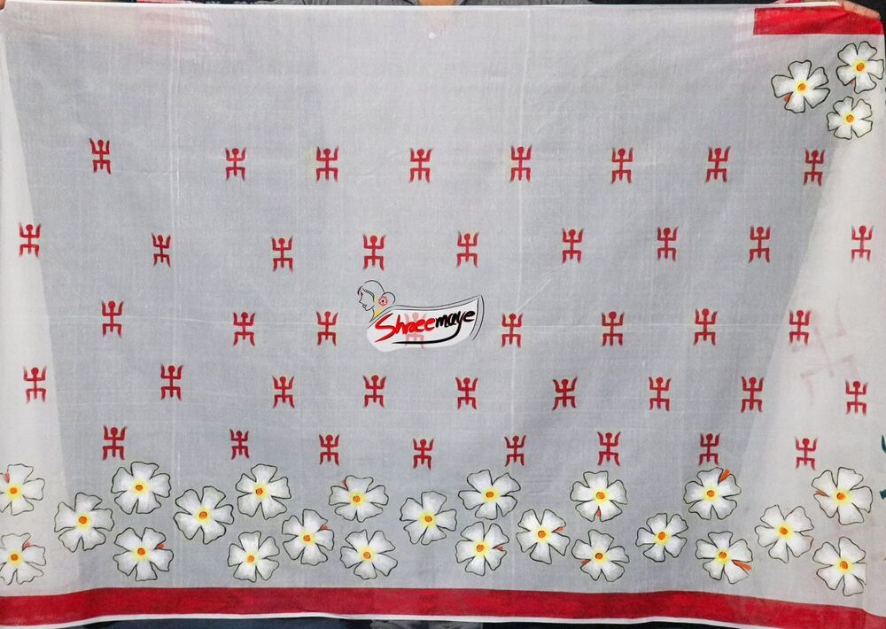 Agomoni Hand Painted Cotton Saree