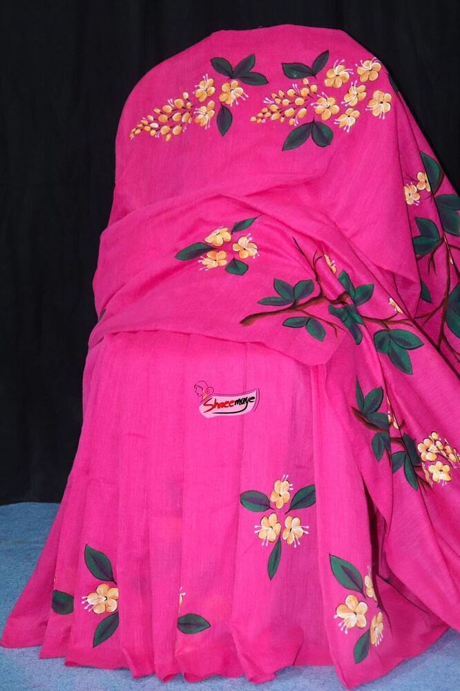 Tapa Tini Hand Painted Khadi Saree