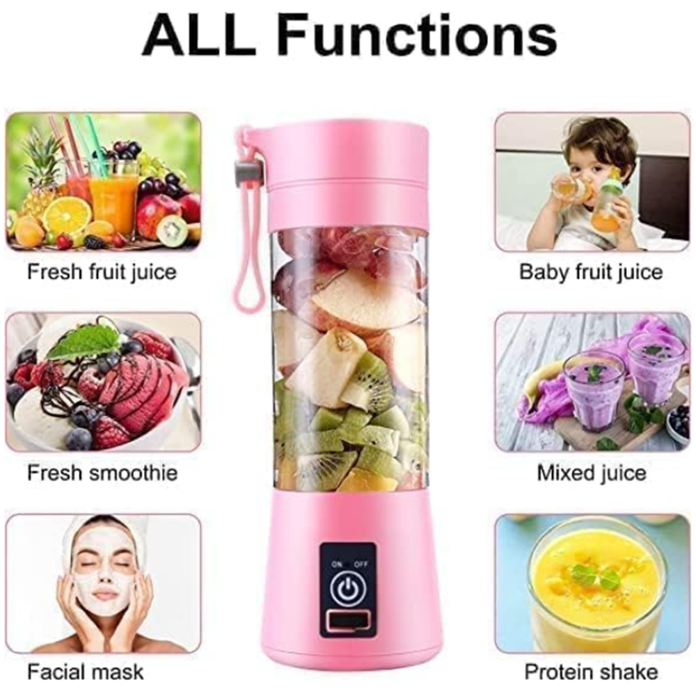 Bottle Usb Juicer - Capacity: 380 Milliliter (Ml)