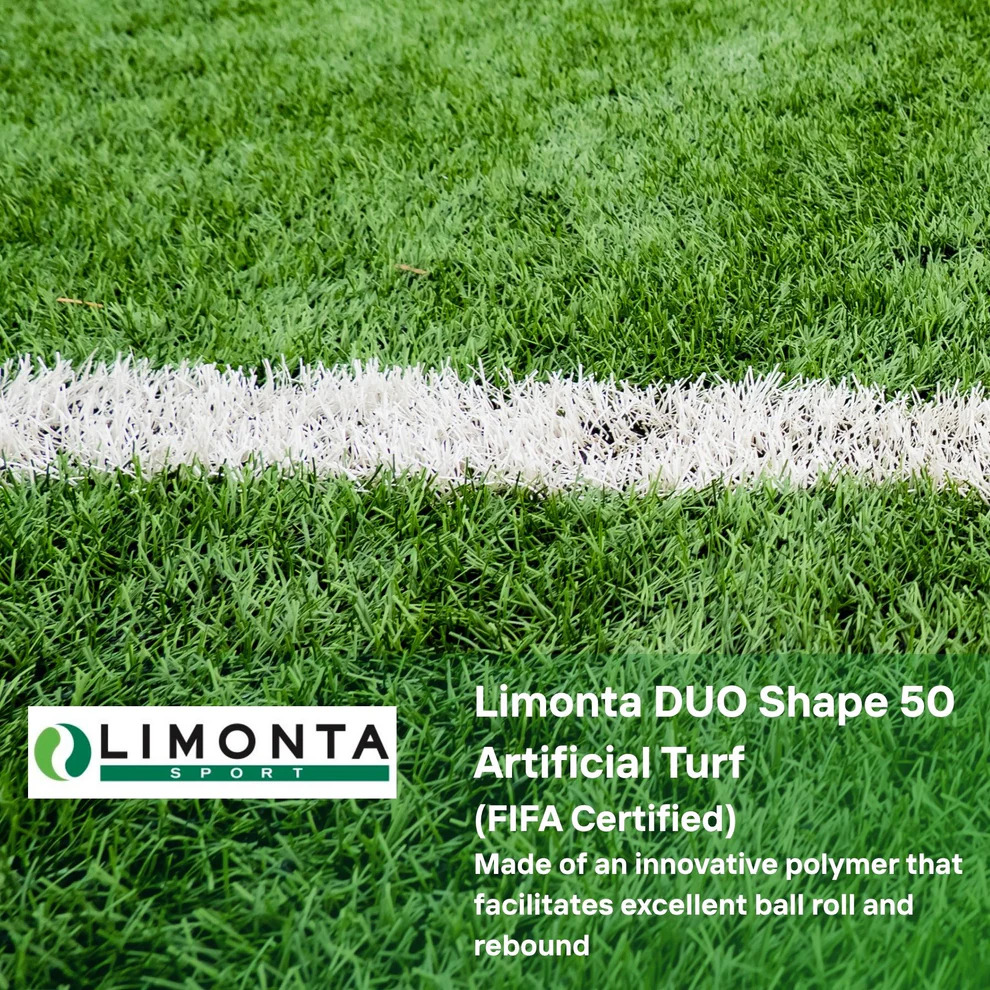 Artificial Turf Grass - Limonta Sport DUO Shape 50 (FIFA Certified Artificial Turf), 50mm