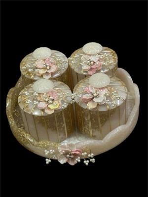 Resin dry fruits jar set