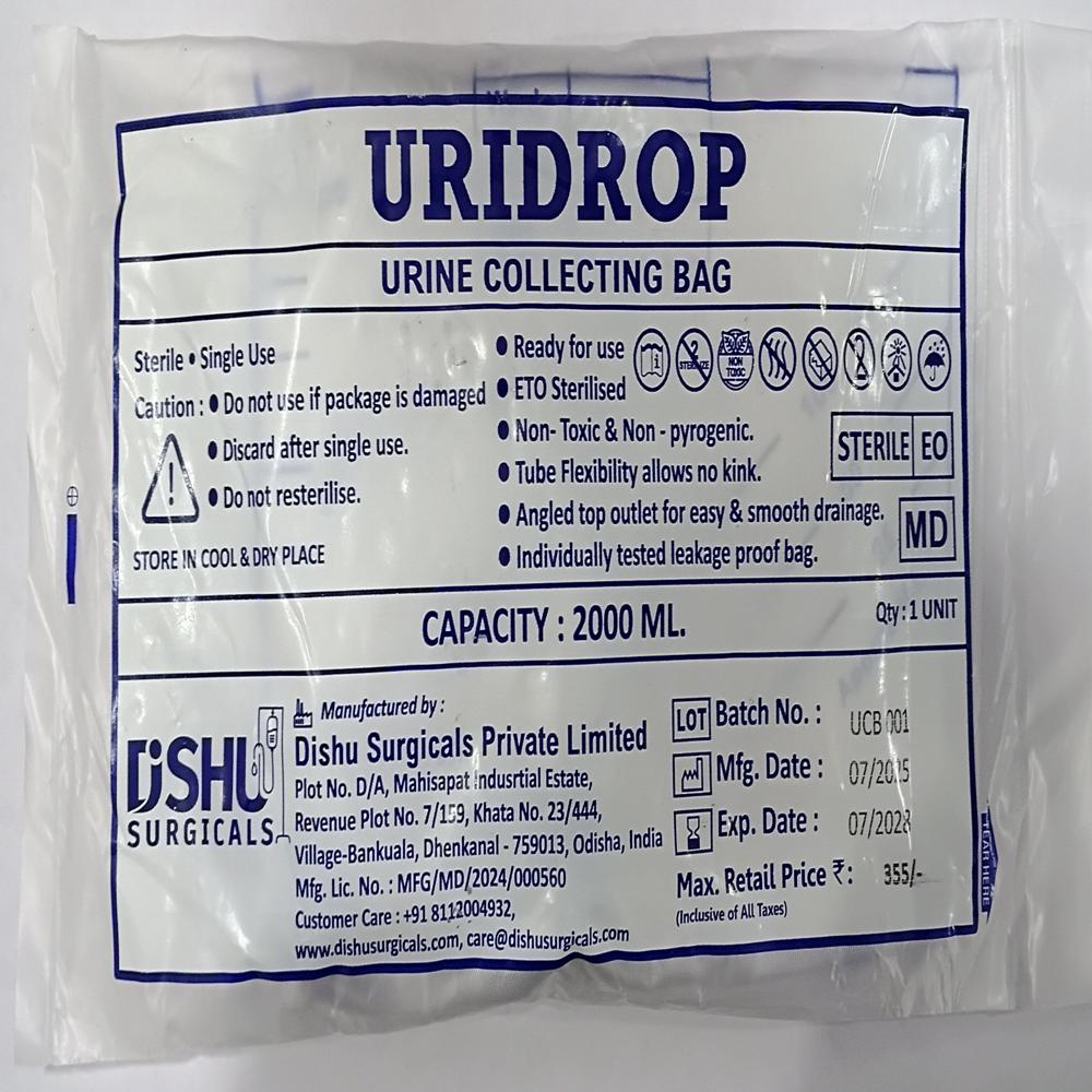 URINE COLLECTING BAG (URIDROP)