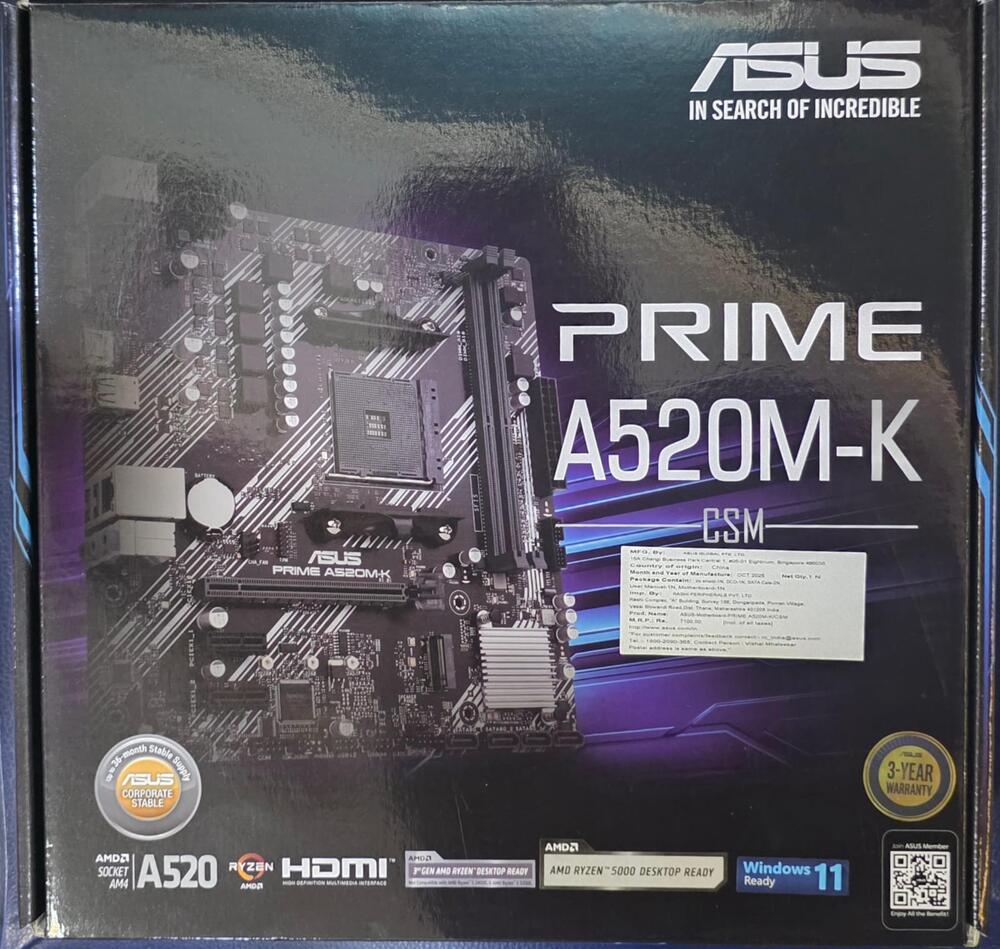 Prime A520M-K मदरबोर्ड