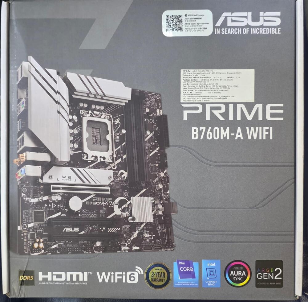 B760M-A Wifi Mother Board