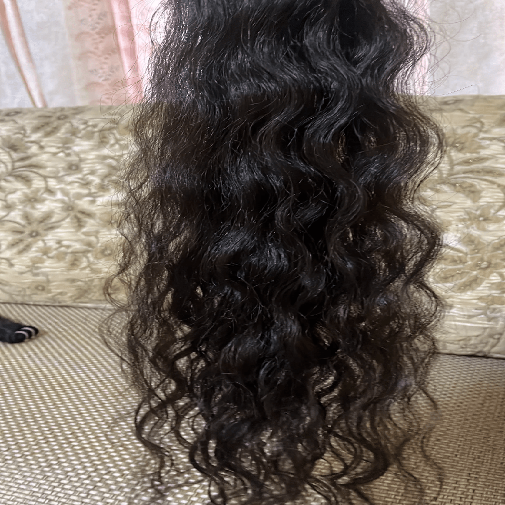 100% Cuticle Aligned Curly Weft Hair Bundles Human Hair Extensions