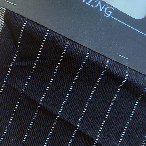 Polyviscose Black Base Stripe