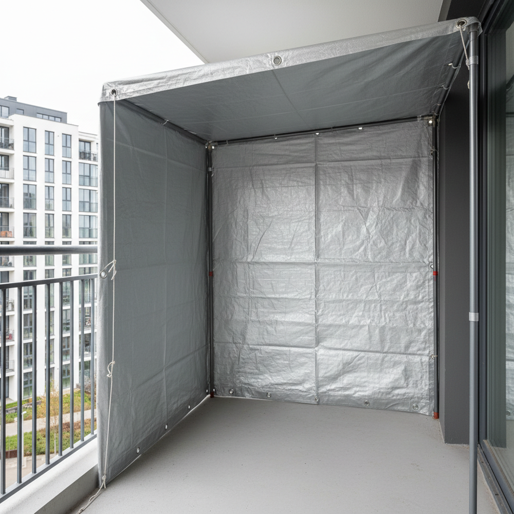 Balcony Waterproof Sheet - Color: Blue