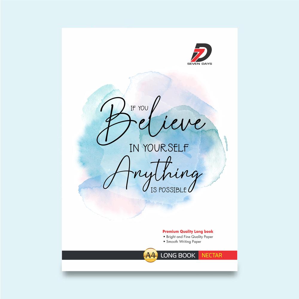 Authentic Series 120 Pages English Notebook - Heavy-Duty Four Line Exercise Book for Students - Premium Handwriting & Academic Notes Notebook - Manufactured by CTC BOOK WORLD PVT. LTD.