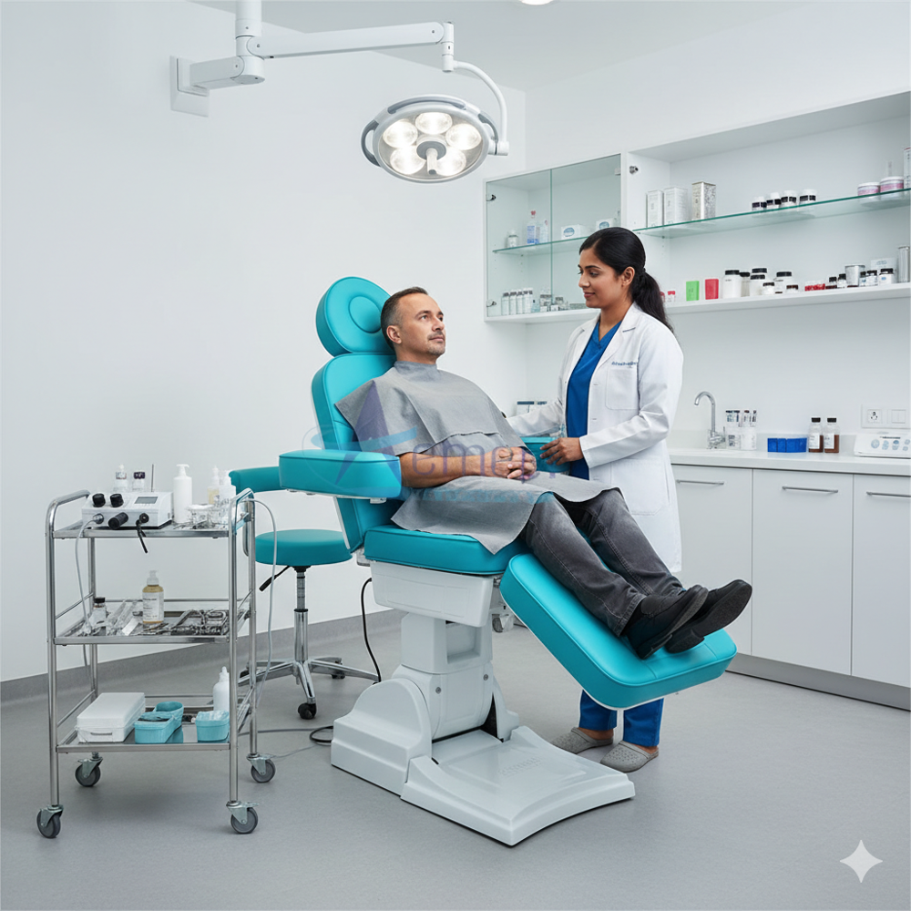 Hair transplantation chair