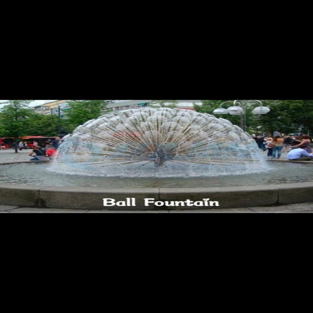 Ball Fountain - Feature: Stone Spehere Floats And Rotates On Athin Films Of Recirculated Water