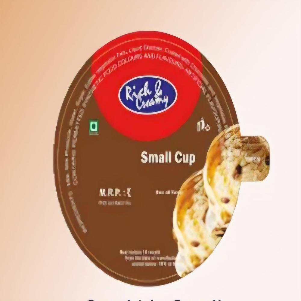 Small Printed Grey back Poly Coated Cup Lid