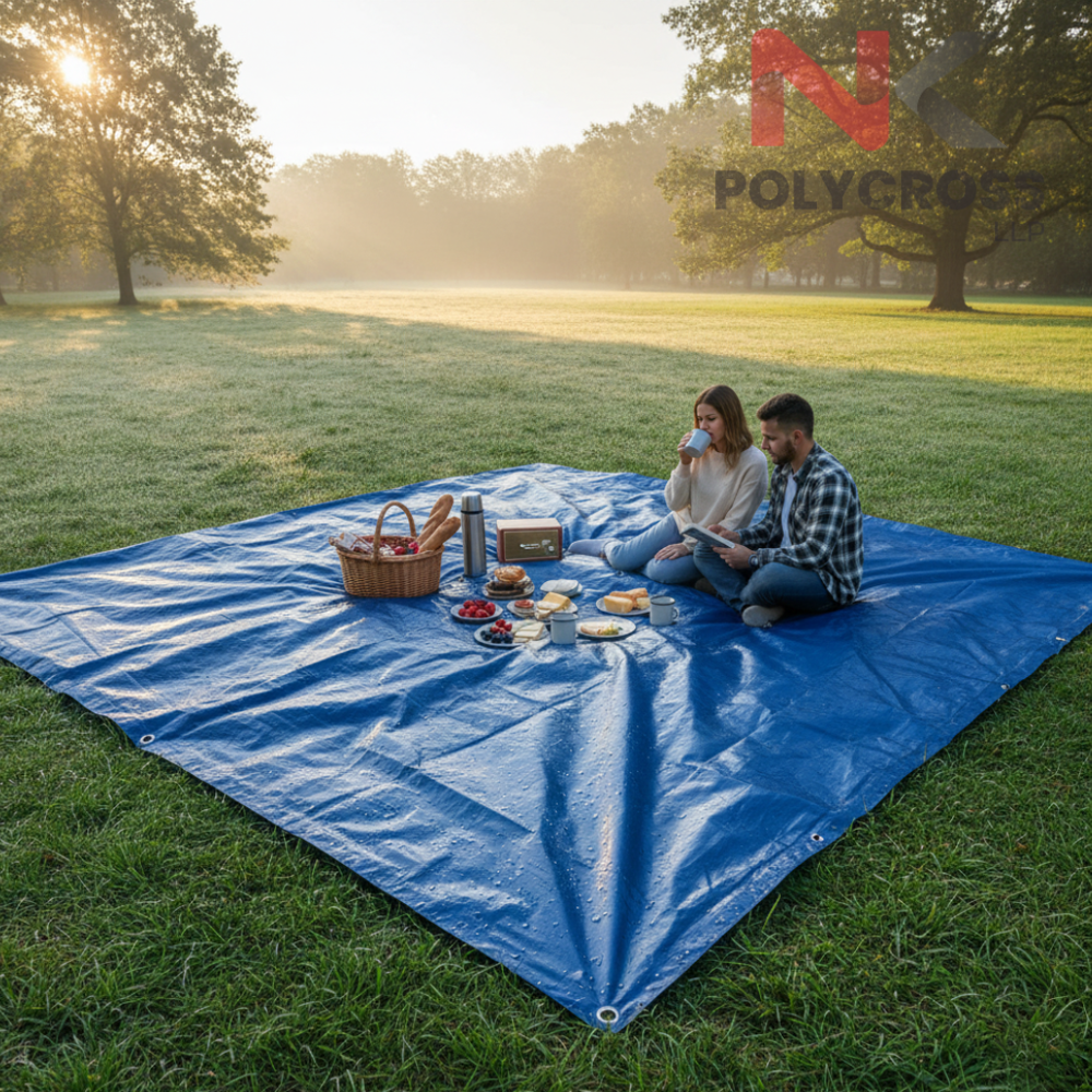 Picnic Ground Sheet - Color: Blue