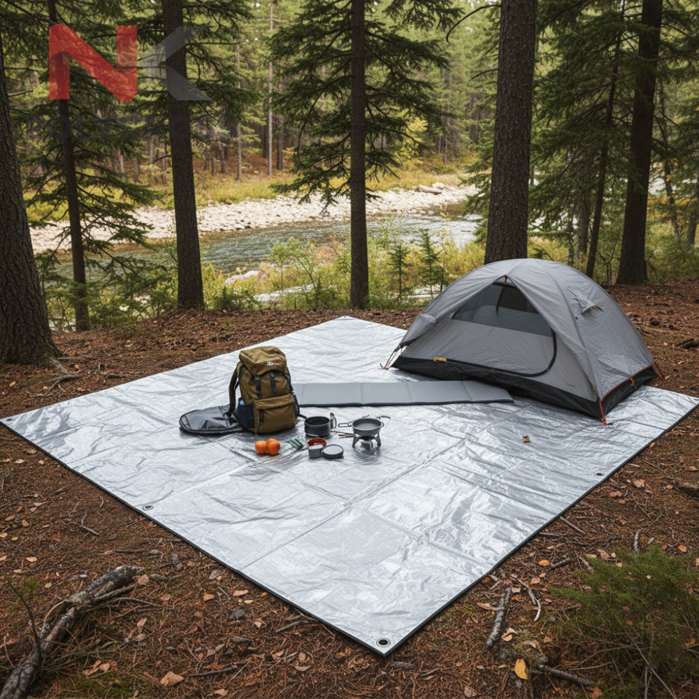 Picnic Ground Sheet - Color: Blue