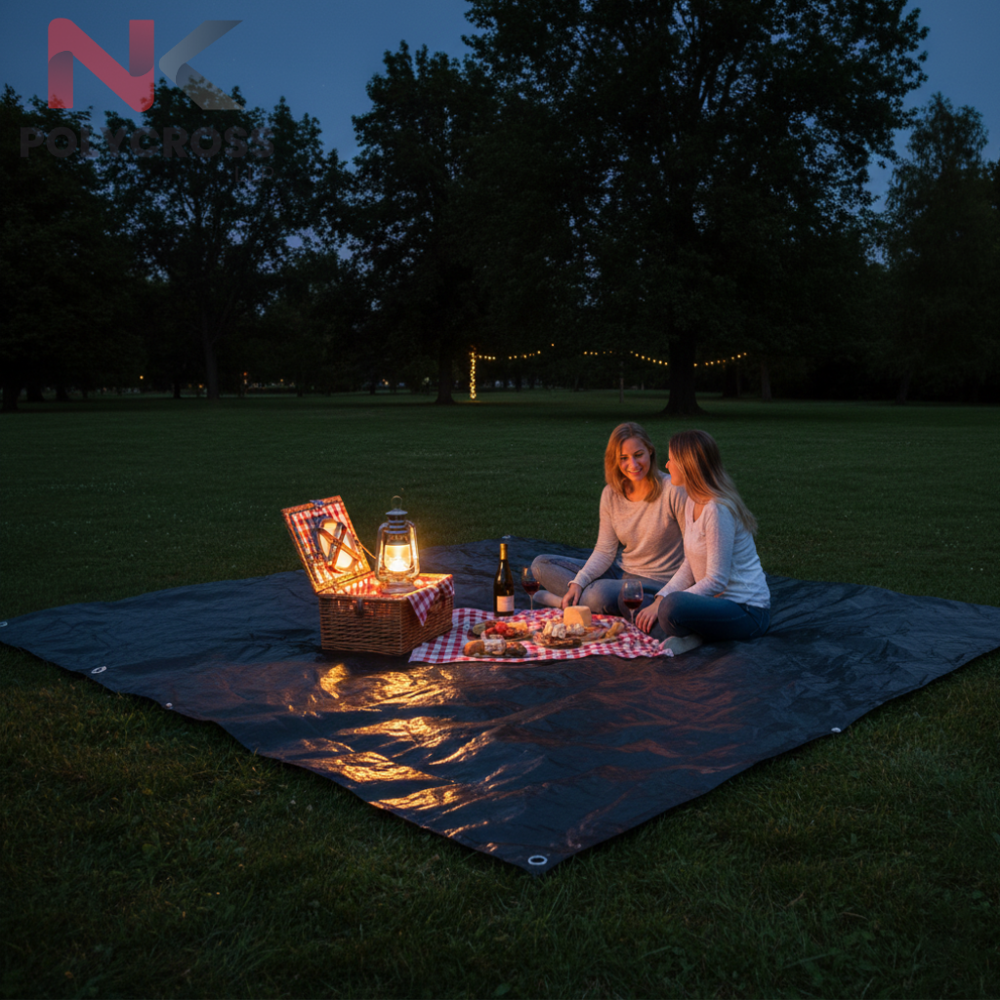 Picnic Ground Sheet - Color: Blue