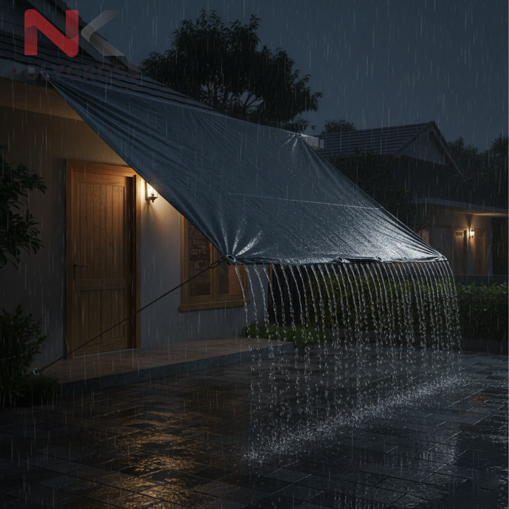Rain Shelter Sheet - Application: Picnic And Outdoor Outings  Camping Ground Base  Beach And Park Use  Garden Sitting Area Cover  Outdoor Events And Family Gatherings
