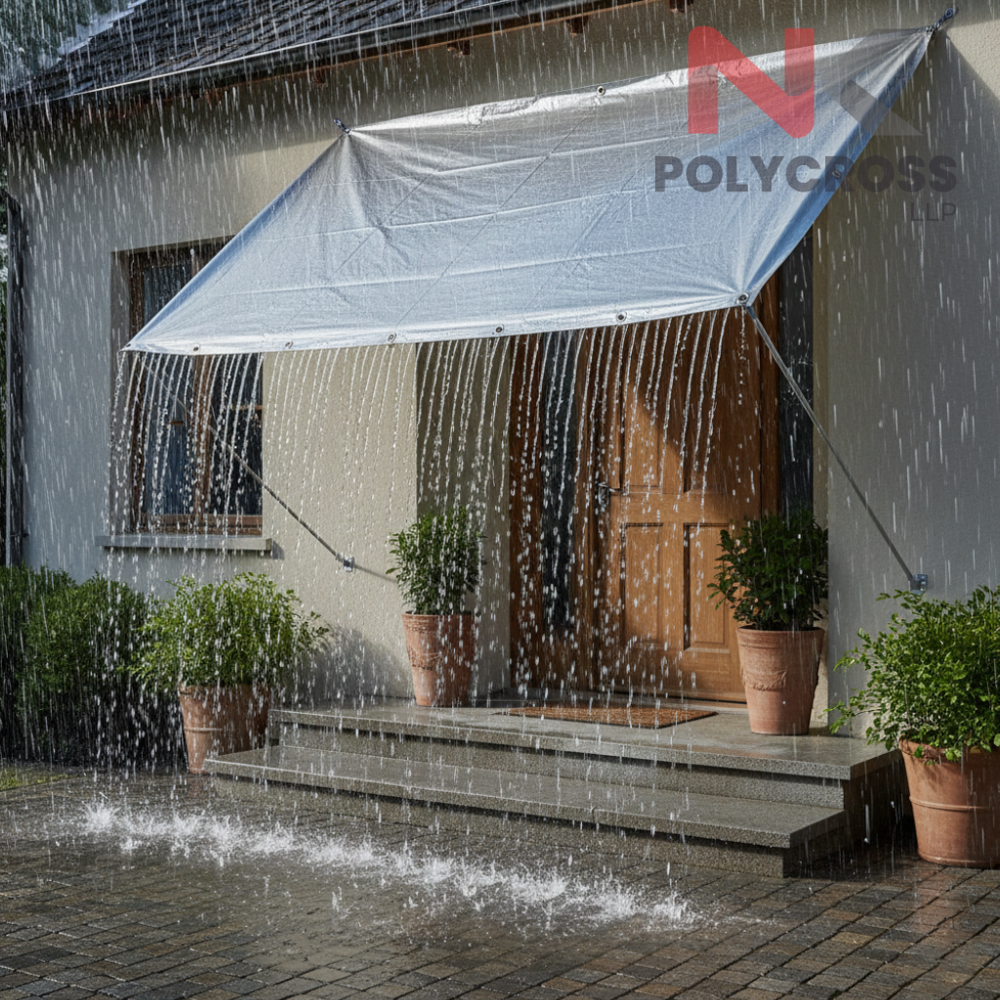 Rain Shelter Sheet - Application: Picnic And Outdoor Outings  Camping Ground Base  Beach And Park Use  Garden Sitting Area Cover  Outdoor Events And Family Gatherings