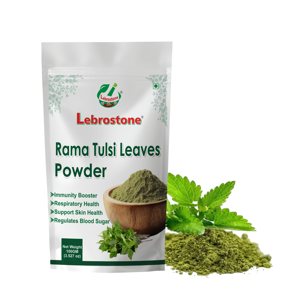 Lebrostone Rama Tulsi Leaves Boosts Immunity, Supports Skin, Lungs & Blood Sugar(100g) - Additives: Na
