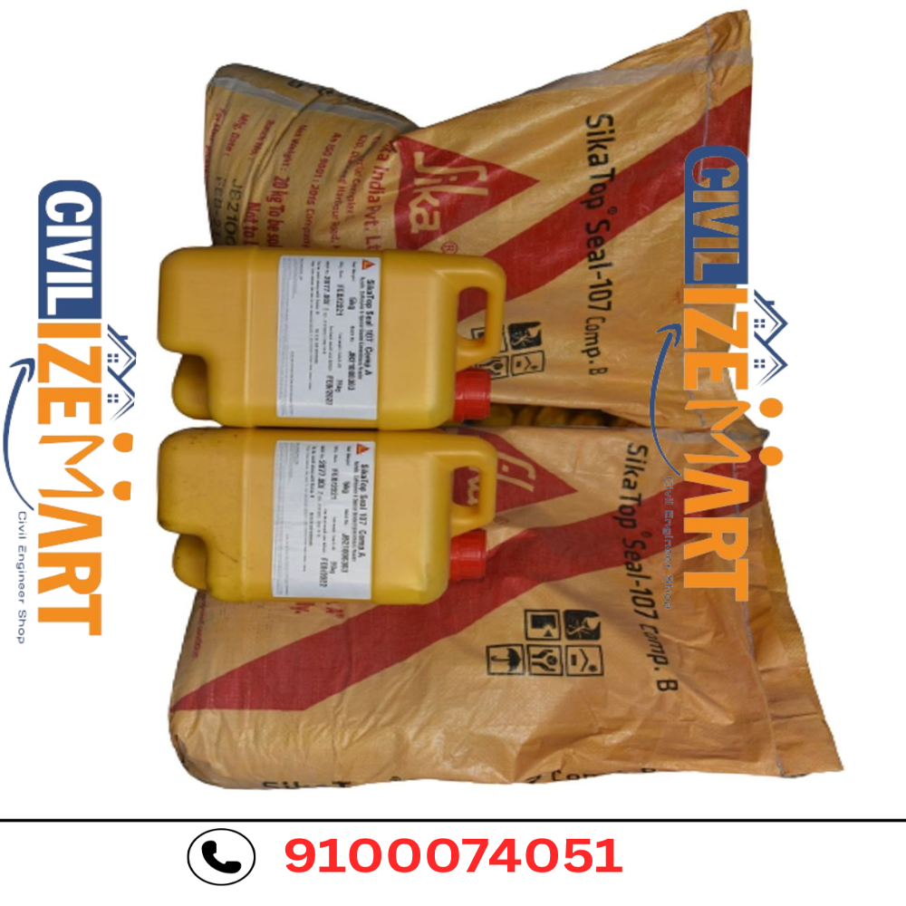 SikaTop Seal-107, A:B::5:20, Packaging Size: 25 Kg, Powder