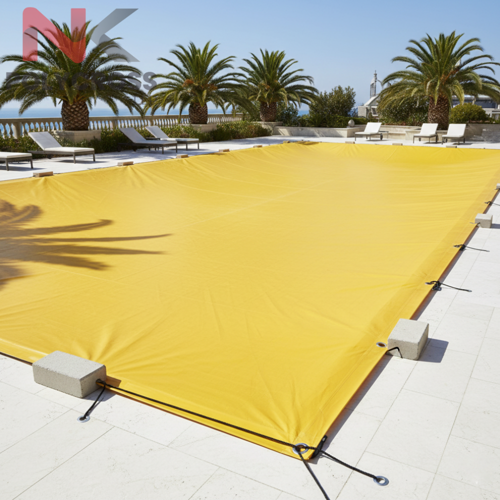 Swimming Pool Cover - Color: Blue