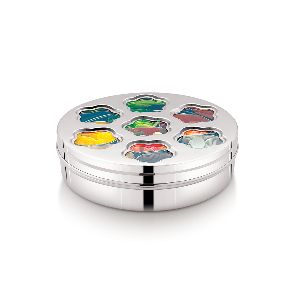 Saturn Dry Fruit Round Flower Shape Box