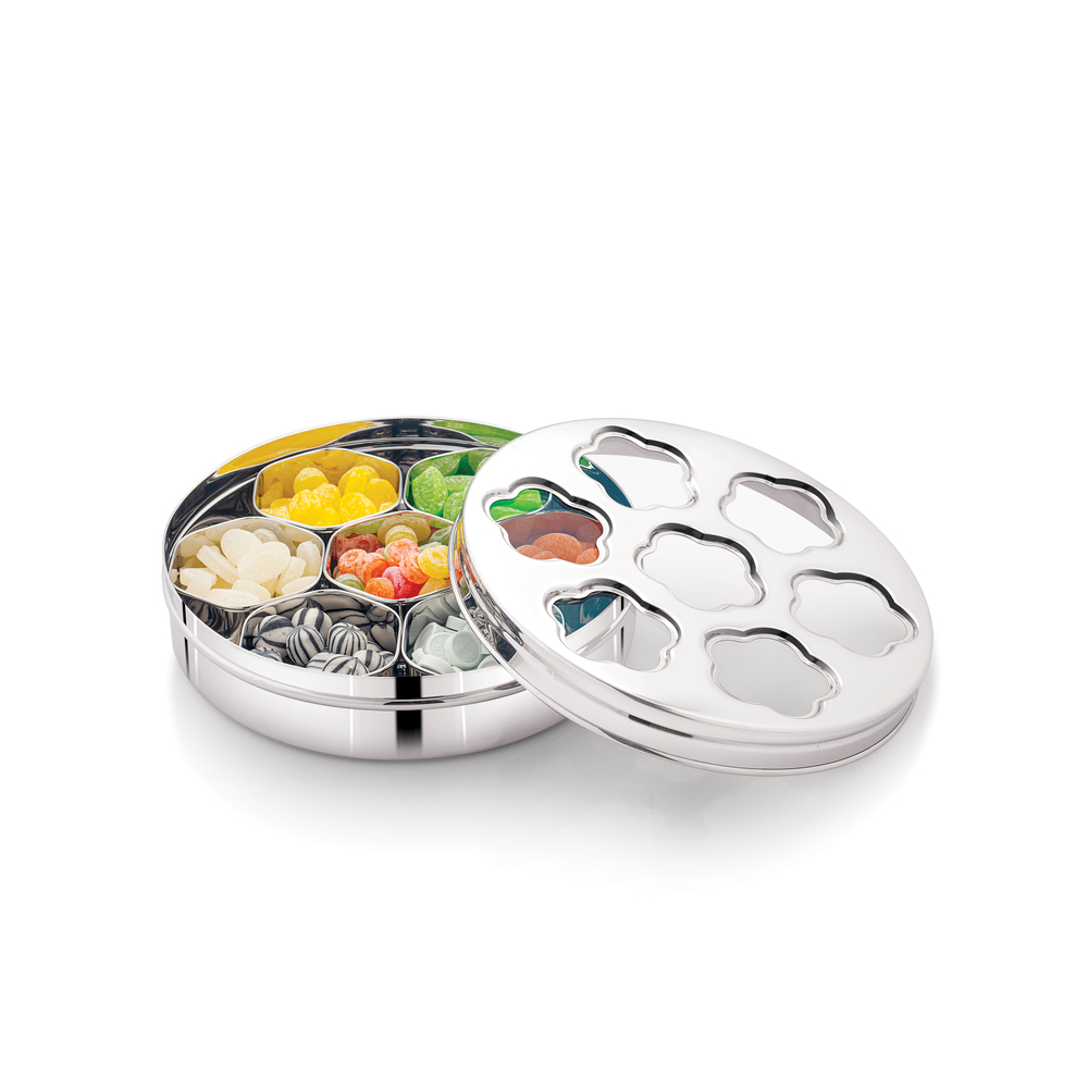 Saturn Dry Fruit Round Flower Shape Box