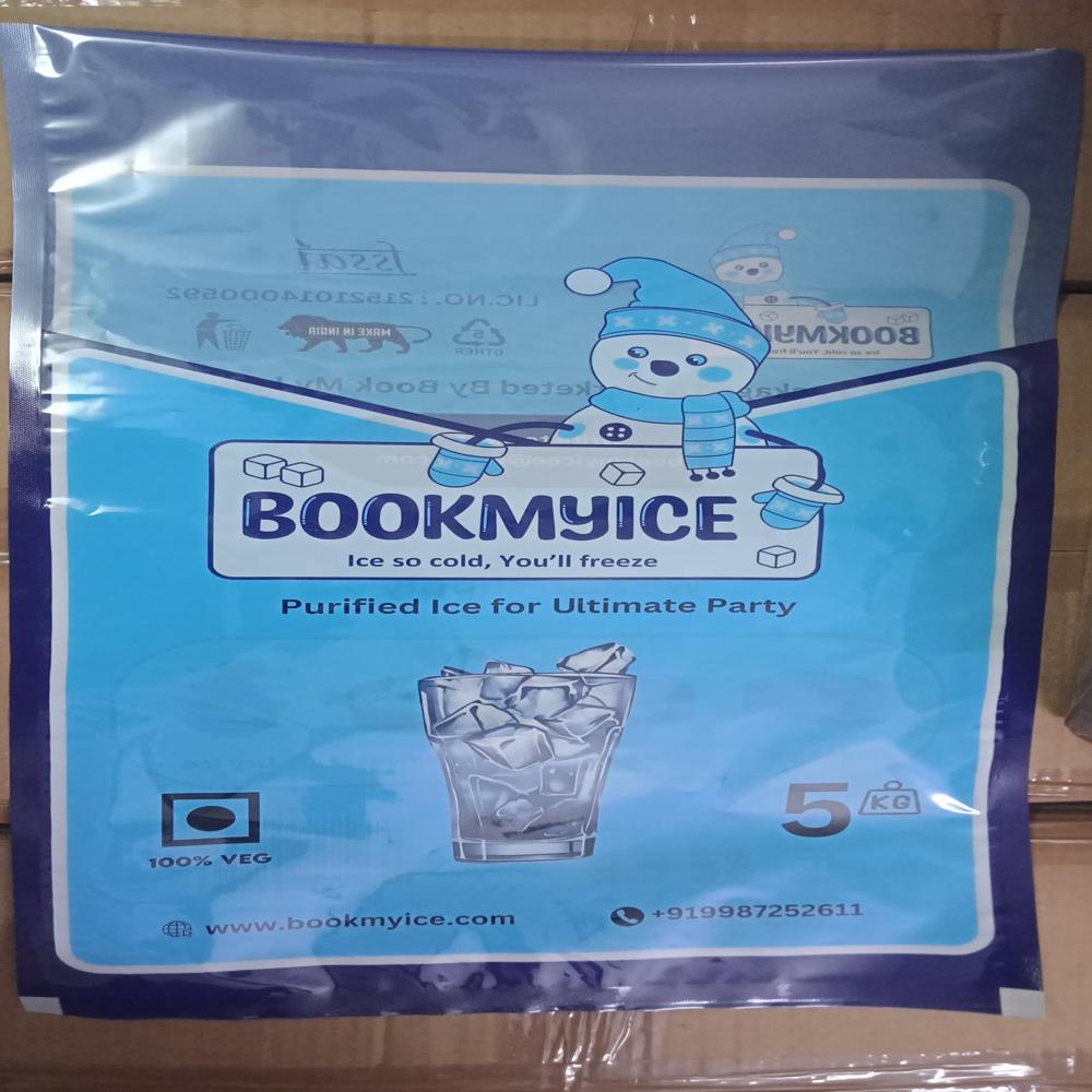 Ice Bags - Food Grade 3 Layer Pe Film, Custom Sizes And Colors , Superior Seal Strength & Deep Freeze Properties